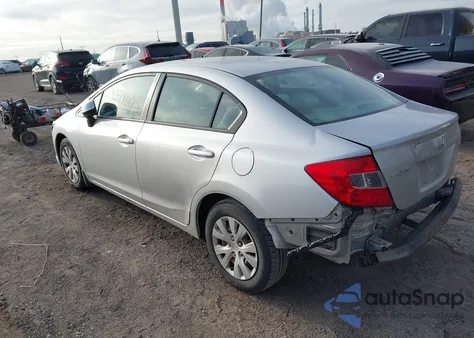2012 Honda Civic Lx z USA, uszkodzony, nr VIN 19XFB2F57CE091735